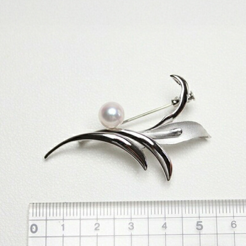 真珠 ブローチ 7.5mm SV シルバー アコヤ真珠 伊勢 志摩 アクセサリー ファッション ジュエリー akoya パール フォーマル カジュアル プレゼント ギフト 贈り物 贈答品 お祝い