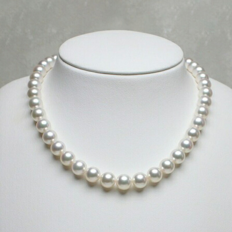 真珠 ネックレス 9.5-10.0mm 大粒 希少 アコヤ真珠 アクセサリー ファッション ジュエリー akoya パール 高級 プレゼント 贈り物 贈答品 お祝い 誕生日 記念日 冠婚葬祭 慶事