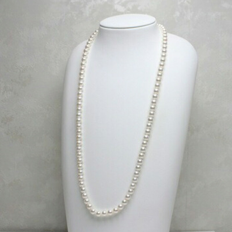 真珠 ロングネックレス 7.5-8.0mm アコヤ真珠 アクセサリー ネックレス ファッション ジュエリー akoya パール 高級 プレゼント 贈り物 贈答品 お祝い 誕生日 記念日 冠婚葬祭