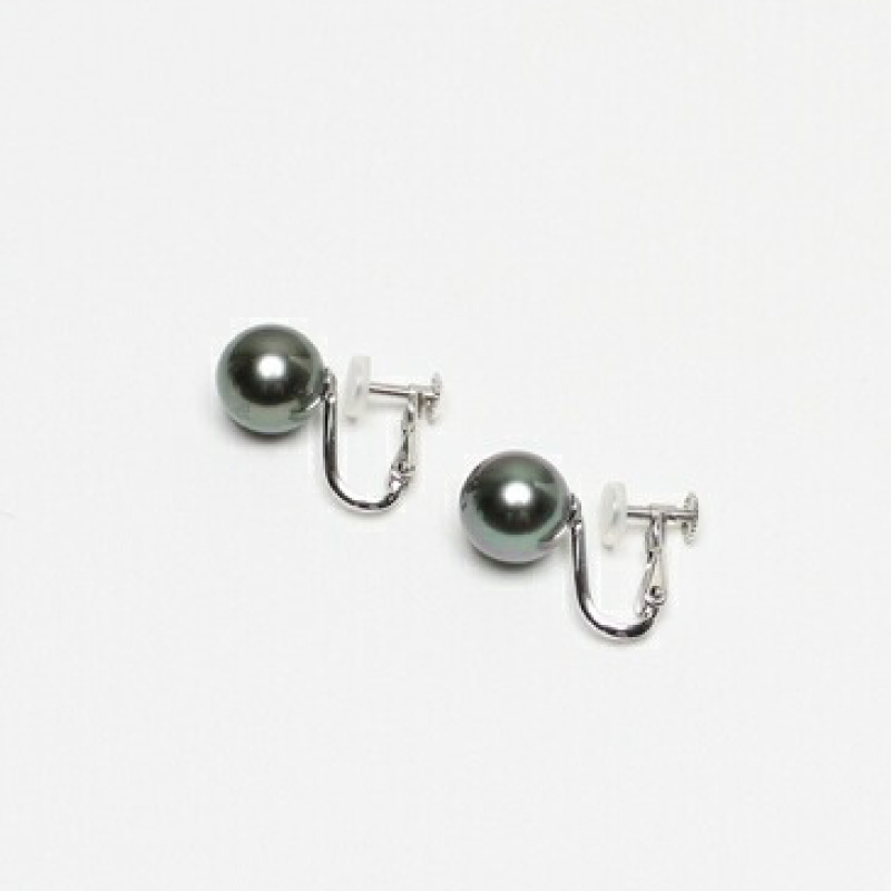真珠 イヤリング 9.0~10.0mm SV 大粒 黒蝶真珠 アクセサリー ファッション ジュエリー パール 高級 プレゼント 贈り物 贈答品 お祝い 誕生日 記念日 冠婚葬祭 慶事 結婚式 卒業式