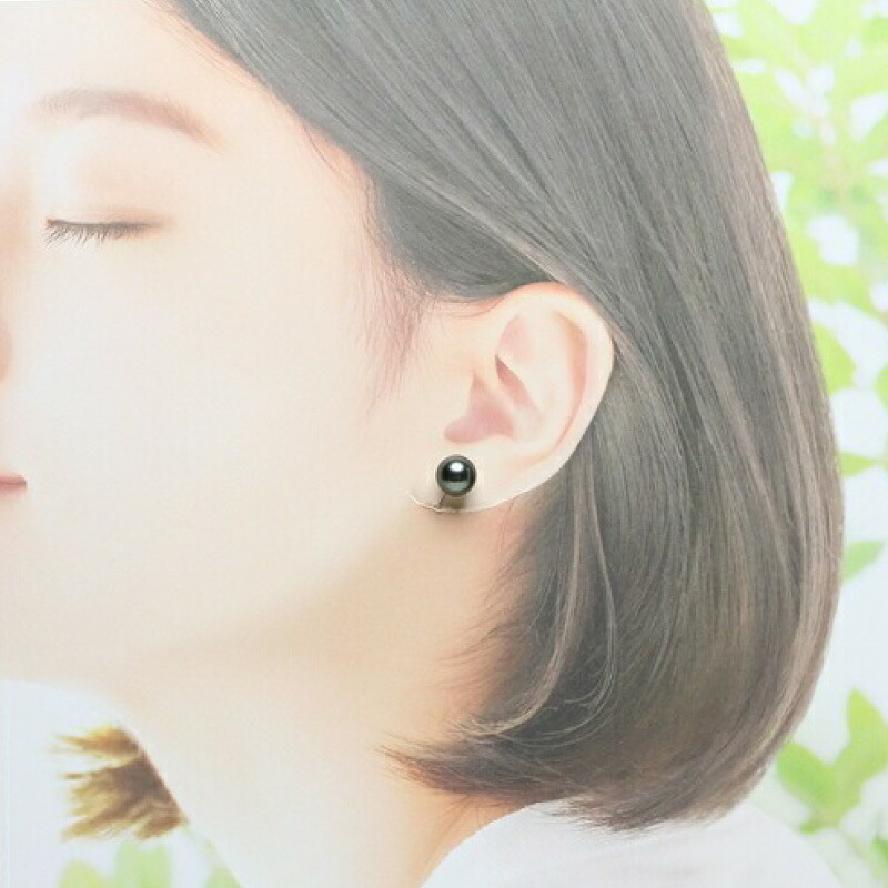 真珠 イヤリング 9.0~10.0mm SV 大粒 黒蝶真珠 アクセサリー ファッション ジュエリー パール 高級 プレゼント 贈り物 贈答品 お祝い 誕生日 記念日 冠婚葬祭 慶事 結婚式 卒業式