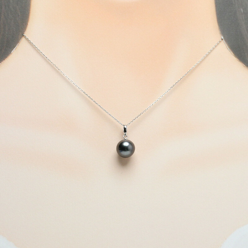 真珠 ペンダント 9.0mm pt850 プラチナ 大粒 黒蝶真珠 アクセサリー ネックレス ファッション ジュエリー パール 高級 プレゼント 贈り物 贈答品 お祝い 誕生日 記念日 冠婚葬祭 慶事