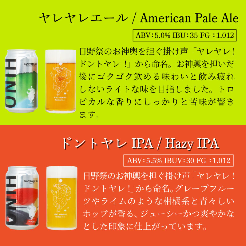 日野ビール クラフトビール 4本 セット 祭 祭りビール ご当地 地元 クラフト 地ビール ご当地ビール ビール びーる ご当地びーる 地びーる 麦酒 発泡酒 缶 晩酌 craft beer 麦芽