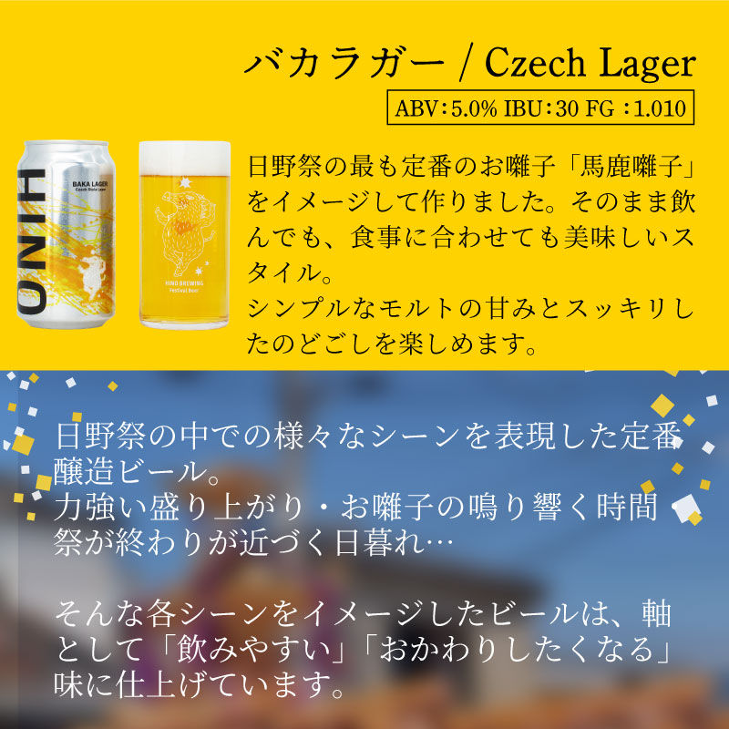 ビール ＜3回定期便＞クラフトビール 缶 3種 6本セット 計18本 神輿【 祭りビール 】(350ml×18本) 計6300ml | ビール クラフトビール 地ビール 日野ビール びーる 地びーる