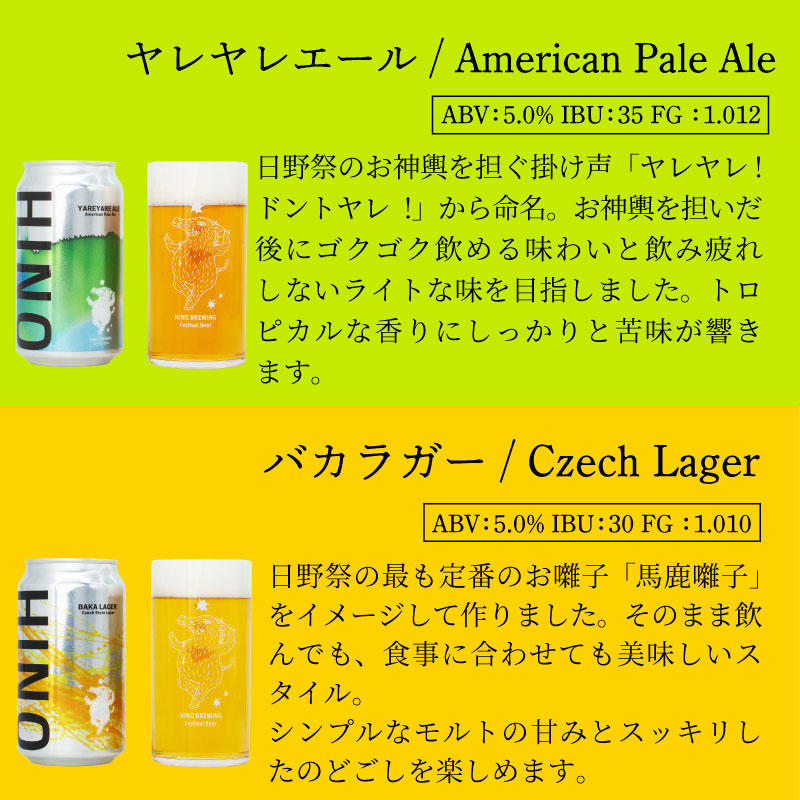 ビール ＜3回定期便＞クラフトビール 缶 3種 6本セット 計18本 囃子【 祭りビール 】(350ml×18本) 計6300ml | ビール クラフトビール 地ビール 日野ビール びーる 地びーる