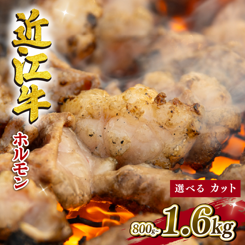 近江牛 ホルモン 1.6kg ~ 800g 選べる カット 容量 冷凍 1本 まるごと 焼肉 焼肉 黒毛和牛 和牛 高級 小腸 ホソ こてっちゃん 肉 焼き肉 もつ モツ鍋