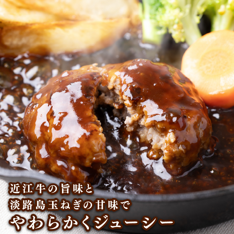 近江牛 入り ハンバーグ デミソース 150g 10個 ~ 20個 温めるだけ 1.5kg ~ 3kg 淡路島玉ねぎ 入り 冷凍 真空 小分け 個包装 肉汁 牛肉 ビーフ 和牛 お弁当 おかず 惣菜 竜王町 冷凍 簡単調理 湯煎