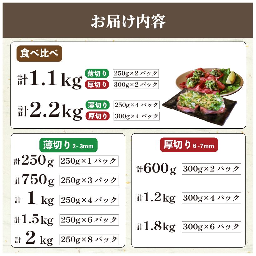 焼肉専門店の牛タン 食べ比べ 薄切り 厚切り 選べる容量 250g~2.2kg 小分け 訳あり 牛タン タン中 タン先 ねぎ塩牛タン ねぎ塩 ネギ塩 牛肉 牛 肉 お肉 焼肉 料理 京都 八幡市 丸中精肉店