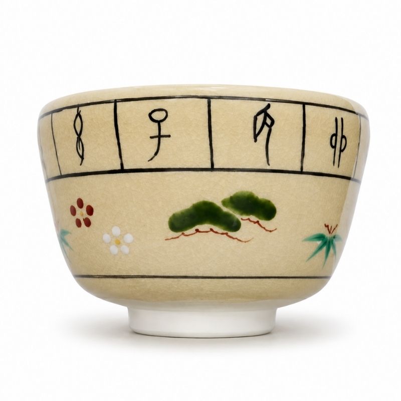 茶碗（十二支に宝珠絵） 清水焼 八木海峰 海峰窯 陶器 陶芸 焼き物 食器 器 伝統 工芸品 ギフト 贈答 京都 京都府 井手 井手町