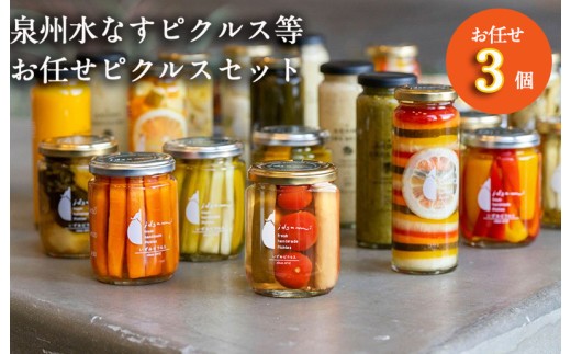 泉州水なすピクルス等 お任せピクルスセット 3個