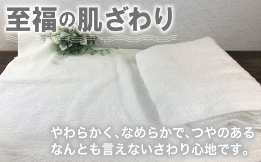 やわらかバスタオル 2枚セット（ホワイト）泉州タオル G4565