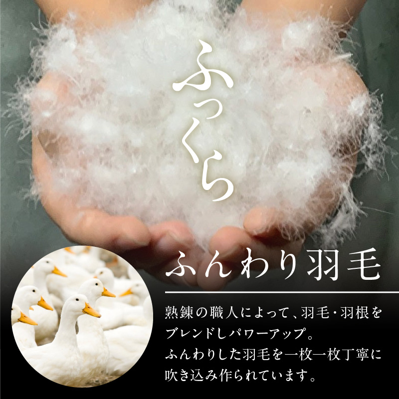 国産 プレミアム 羽毛布団 1枚 シングル 150cm×210cm アイボリー 099H4813