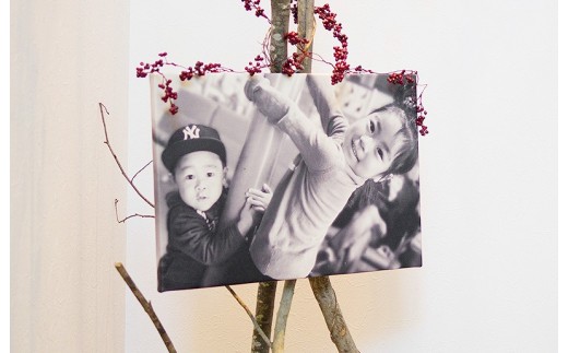 レザーフォトパネル 60cm×60cm【写真パネル オーダー 合成皮革製 手作業 インテリア】