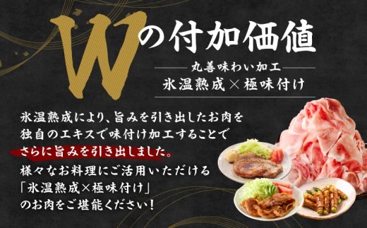 【スピード発送】国産 豚肉 4種 総量 1.2kg【300g×4P 氷温熟成×極味付け 小分け ぶたにく 普段使い 野菜炒め】
