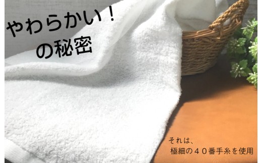 ナチュレル ホワイトセット（フェイス・ハンド各1枚） お試し泉州タオル【泉州タオル 国産 吸水 普段使い 無地 シンプル 日用品 家族 ファミリー】