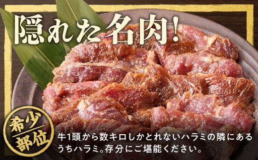 【希少部位】牛肉 うちハラミ 1.2kg 小分け 400g×3P【スピード発送 氷温熟成×特製ダレ 味付き 牛肉 訳あり 不揃い 焼肉 BBQ 野菜炒め】
