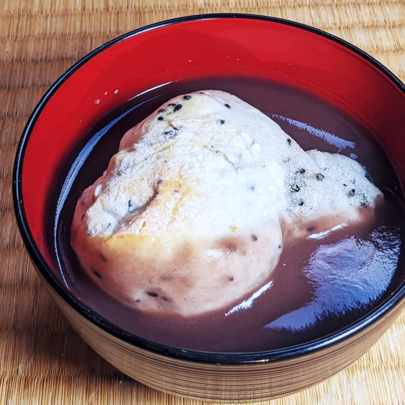 老舗和菓子屋さんの杵つき生丸餅（ゴマ）12個＆こしあん 200g×3セット 099H4030-1