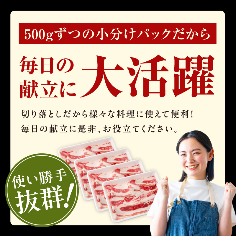 味付き 牛バラ肉 切り落とし 2kg【氷温熟成×特製ダレ プルコギ 小分け 500g×4P 焼くだけ 簡単調理】 mrz0243