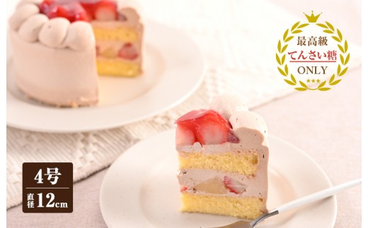 生チョコデコレーション 冷凍ケーキ 12cm×1台