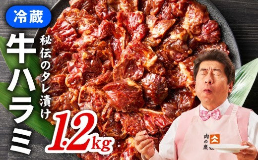 牛ハラミ肉 焼肉用 味付け 1.2kg