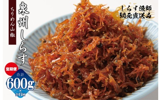 ちりめん山椒しらす 600g×全6回