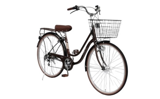 a.n.designworks/ STYLE KIX FAMILY276 ブラウン【27型 自転車 完成品 組み立て不要 アウトドア サイクリング じてんしゃ 通勤 通学 新生活】 099X362-1