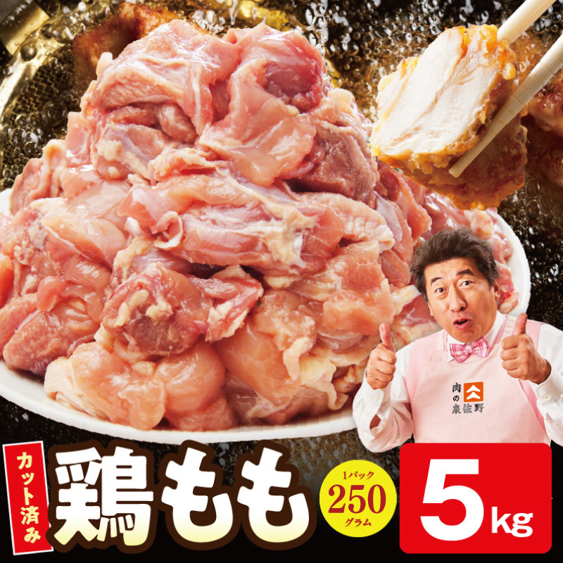 国産 鶏もも肉 切身 5kg 【カット済み 氷温熟成×極味付け 小分け 味付き 簡単調理 訳あり サイズ不揃い 鶏肉 とり】 mrz0390
