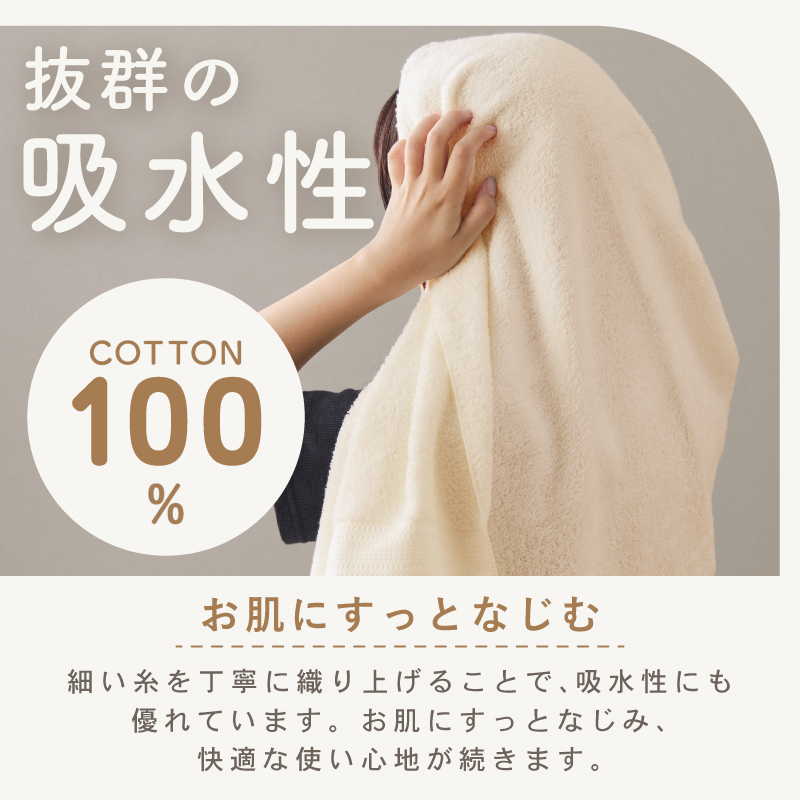 ナチュラル バスタオル 3枚セット【ホテル仕様 上質 厚手 吸水性 泉州タオル たおる ギフト 国産】 015B625
