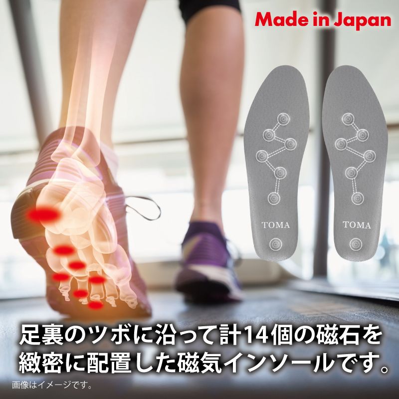 【スピード発送】TOMA磁気インソールM～Lsize（24cm～30cm） 030D245