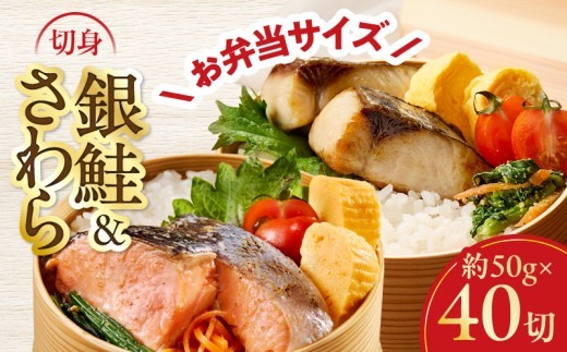 さわら&銀鮭 切身 計40切れ