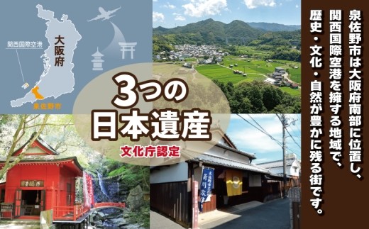 【返礼品なし】3つの日本遺産を核とする史跡等保存応援寄附（大阪府泉佐野市） ON0007