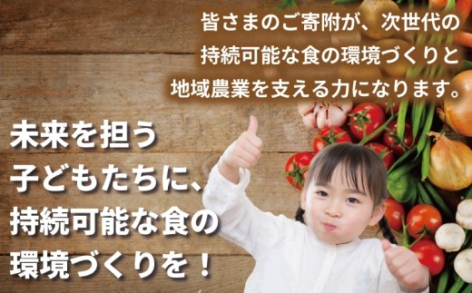【返礼品なし】SDGs持続可能な食の環境づくり！オーガニック給食と地産地消 推進応援寄附（大阪府泉佐野市） ON0052