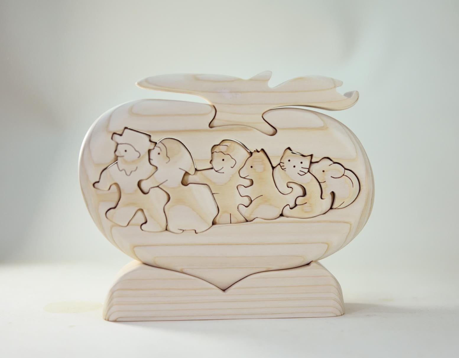 おおきなカブ ヒノキ材 童話 木製パズル 知育玩具