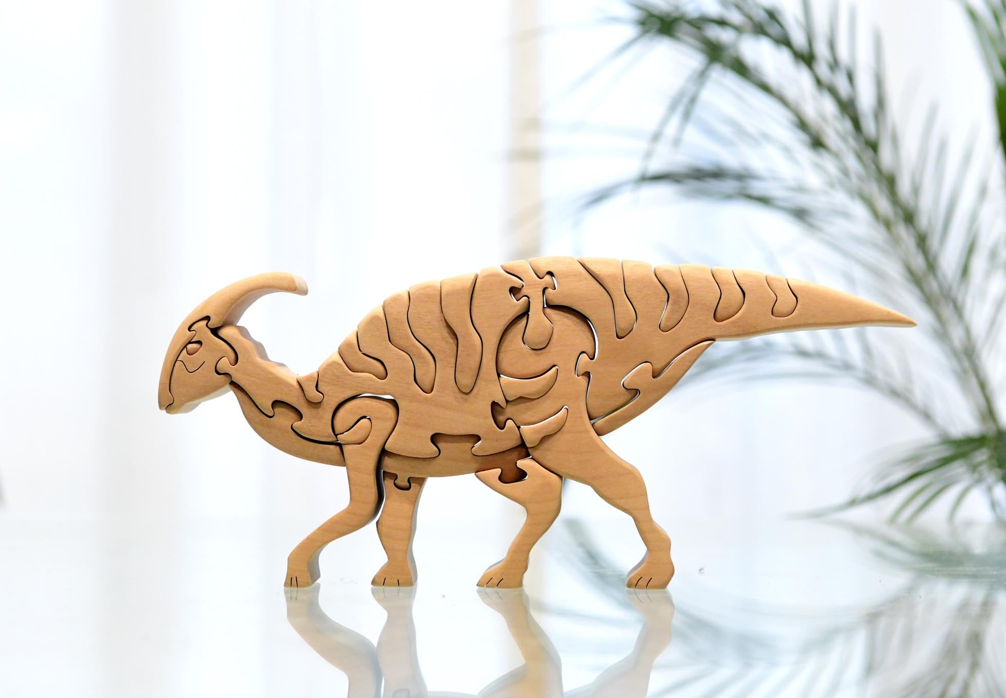パラサウロロフス 恐竜 かわいい 木製パズル 知育玩具 プレゼント 手づくり 木のおもちゃ 木育 玩具 雑貨 積み木 人気 送料無料 積木 つみき 木のおもちゃ 動物つみき バランス ごっこ遊び おも