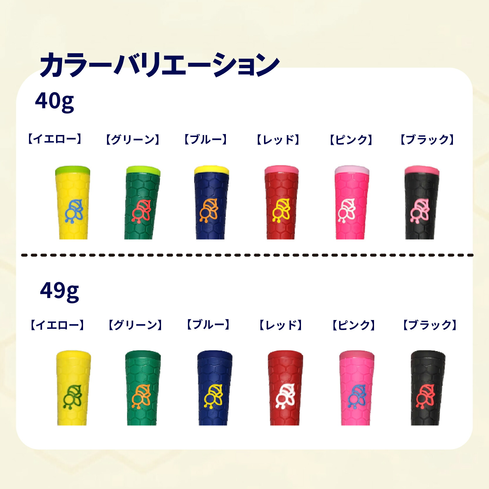 ゴルフグリップ HONEY 360 バックラインなし 口径58 特殊エラストマー しっとり 滑らない 全天候型 雨に強い ハニカム構造 衝撃吸収 グリップ交換 アイアン ウッド