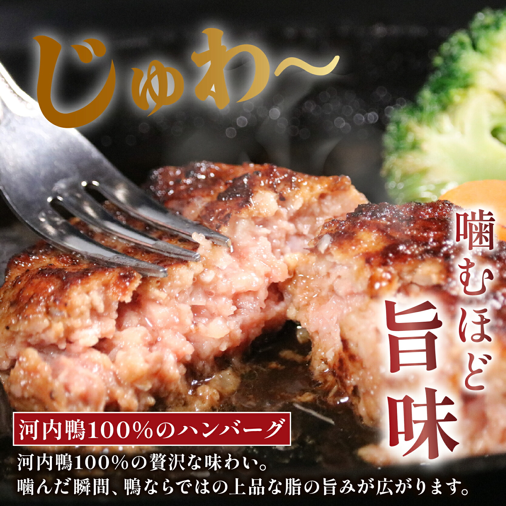 【河内鴨100%】 鴨肉 ハンバーグ 100g×5~15個 鴨 かも肉 カモ肉 かも 鴨ハンバーグ 国産 大阪 松原市