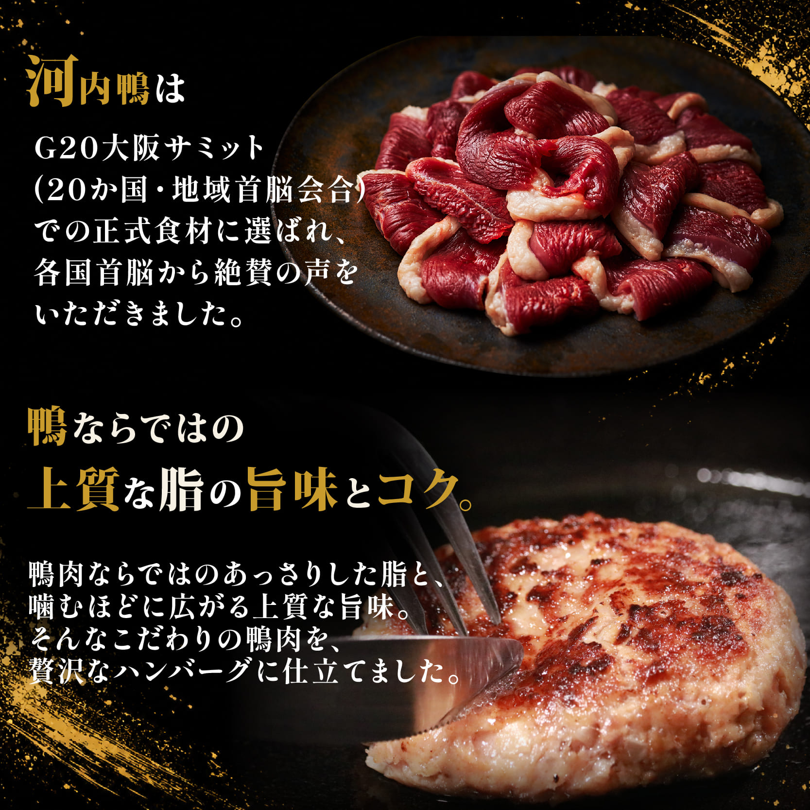 【河内鴨100%】 鴨肉 ハンバーグ 100g×5~15個 鴨 かも肉 カモ肉 かも 鴨ハンバーグ 国産 大阪 松原市