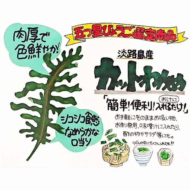 淡路島産カットわかめ 5袋