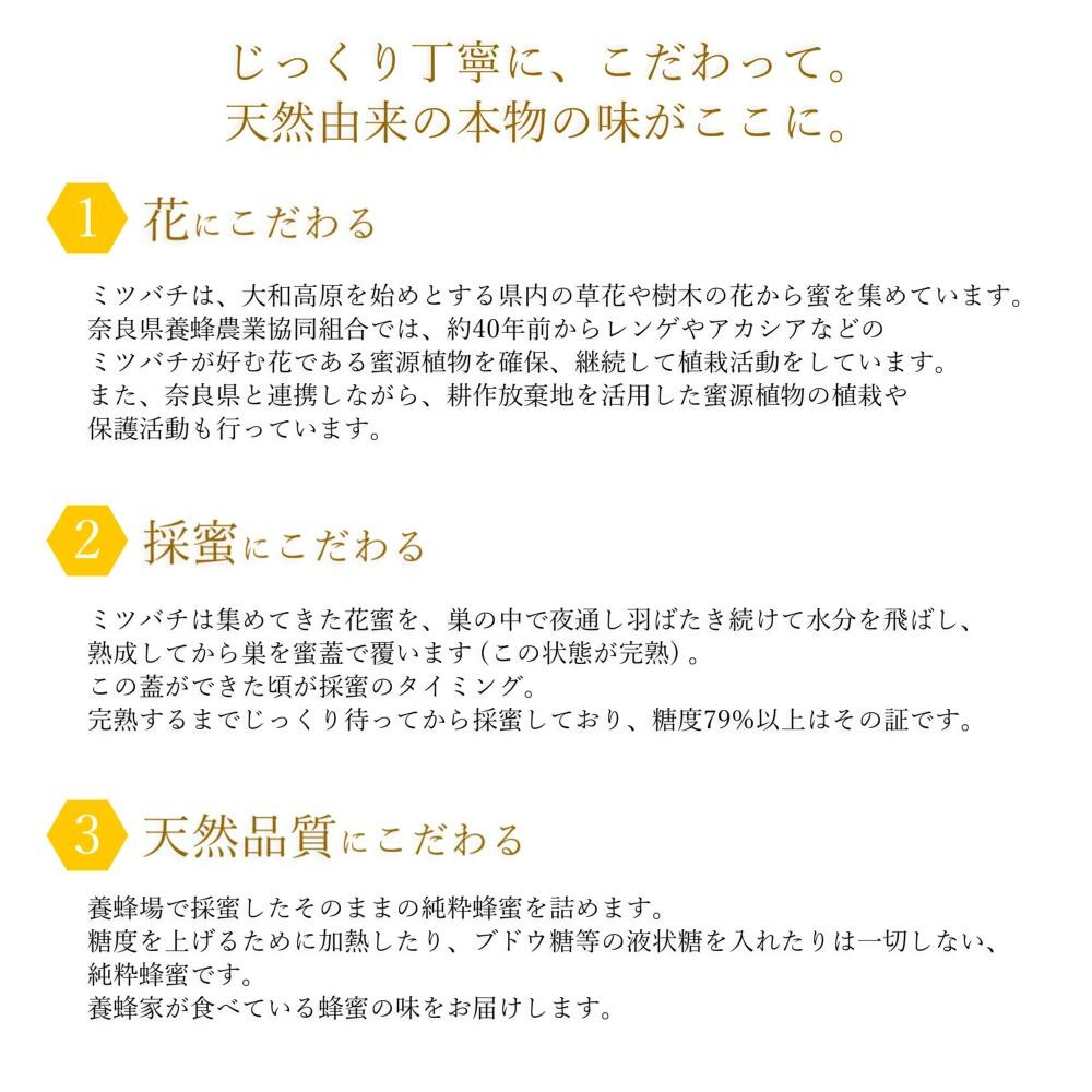 奈良県産高級蜂蜜 大和の雫 はちみつ 200g 国産 生はちみつ ハチミツ 蜂蜜 10-004