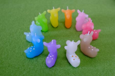 キャンドル（ろうそく） 〈鹿ちゃんcandle5個セット〉 canata conata （カナタコナタ）しか 鹿 シカ バンビ  蝋燭 奈良県 奈良市 なら 10-013