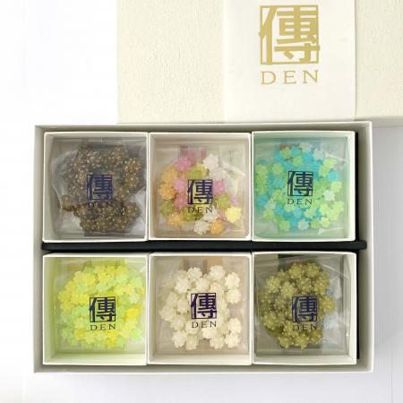 奈良こんふぇいと6個セット【奈良柄】砂糖菓子 砂糖  金平糖 こんぺいとう 伝統菓子 和菓子 飴 セット   株式会社砂糖傳 増尾商店 奈良県 奈良市 なら