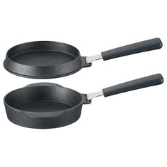 2WAYスキレット 14cm IH対応 オーブン対応 フタつき 鋳鉄製フライパン フライパン キッチン用品 調理器具 調理用品 調理器具 調理鍋 キッチングッズ アウトドア キャンプ 日用品 家庭用品
