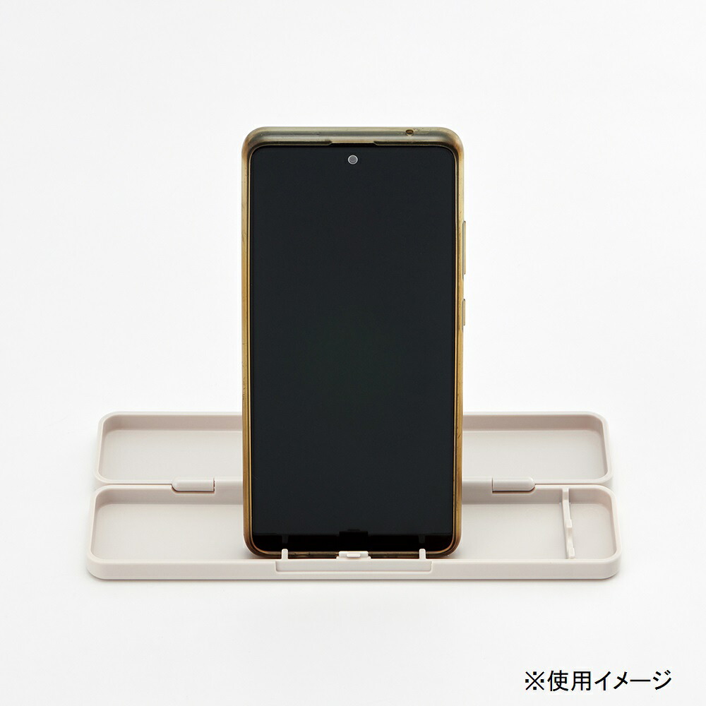 ランチ 箸 スプーン スタンド スマホスタンド付き 箸18cm ベージュ お弁当 スケーター 716980  奈良県 奈良市 なら 2-014