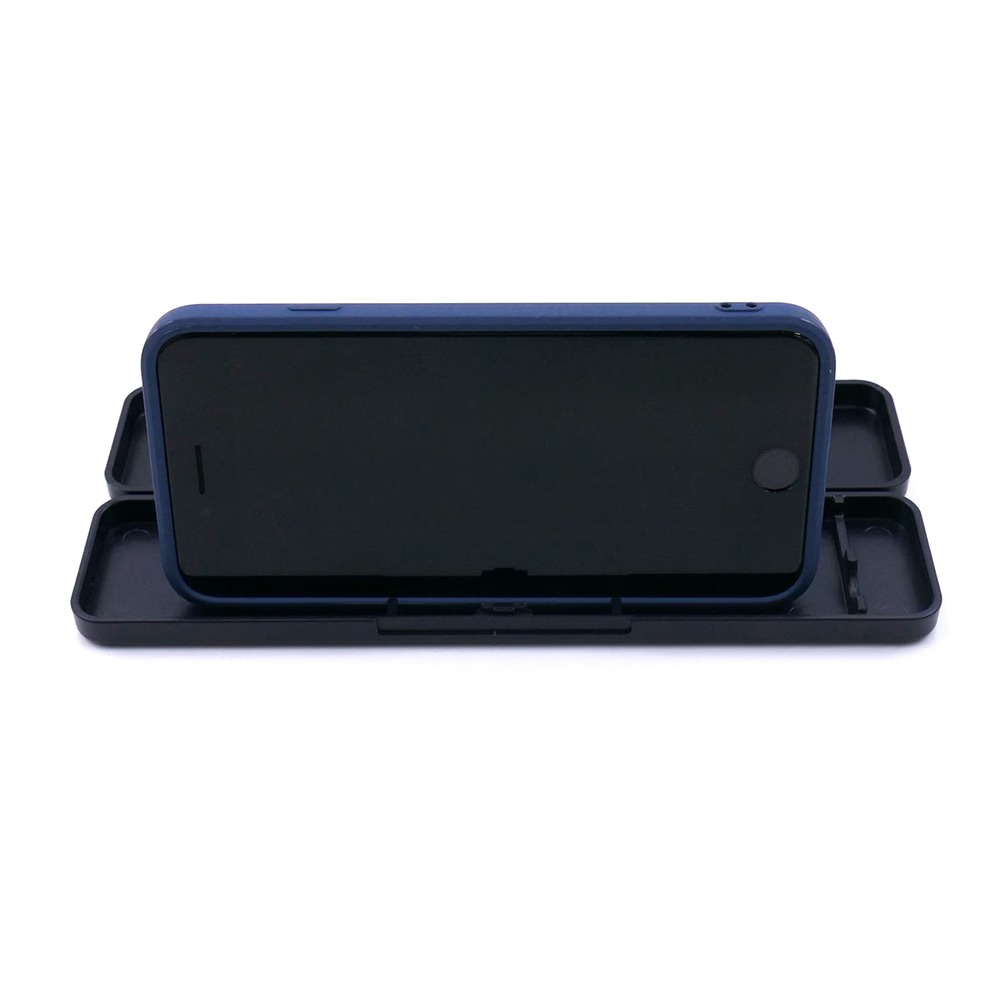 ランチ 箸 スプーン スタンド スマホスタンド付き 箸18cm ブラック お弁当 スケーター 716980  奈良県 奈良市 なら 2-015