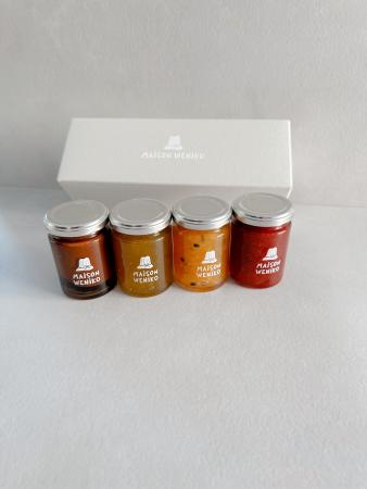 コンフィチュール４個セット 〈MAISON WENIKOのコンフィチュール４個セット〉 季節のジャム（柑橘・桃・いちご・リンゴ）MAISON WENIKO（メゾンベニコ） 奈良県 奈良市 なら