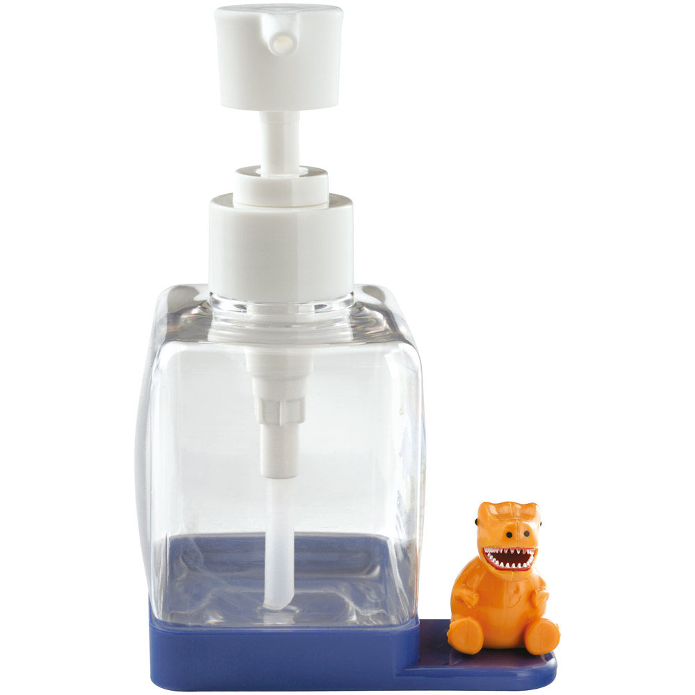 マスコット付き ソープ ディスペンサー 250ml 詰め替え ボトル 手洗い ポンプボトル スケーター skater BSSD1 ディノサウルス 恐竜 ダイナソー 男の子 男子 ハンドソープ 洗面用品