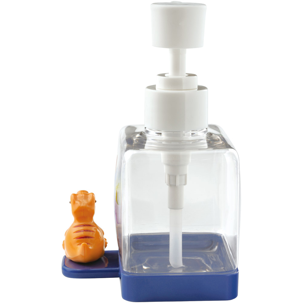 マスコット付き ソープ ディスペンサー 250ml 詰め替え ボトル 手洗い ポンプボトル スケーター skater BSSD1 ディノサウルス 恐竜 ダイナソー 男の子 男子 ハンドソープ 洗面用品
