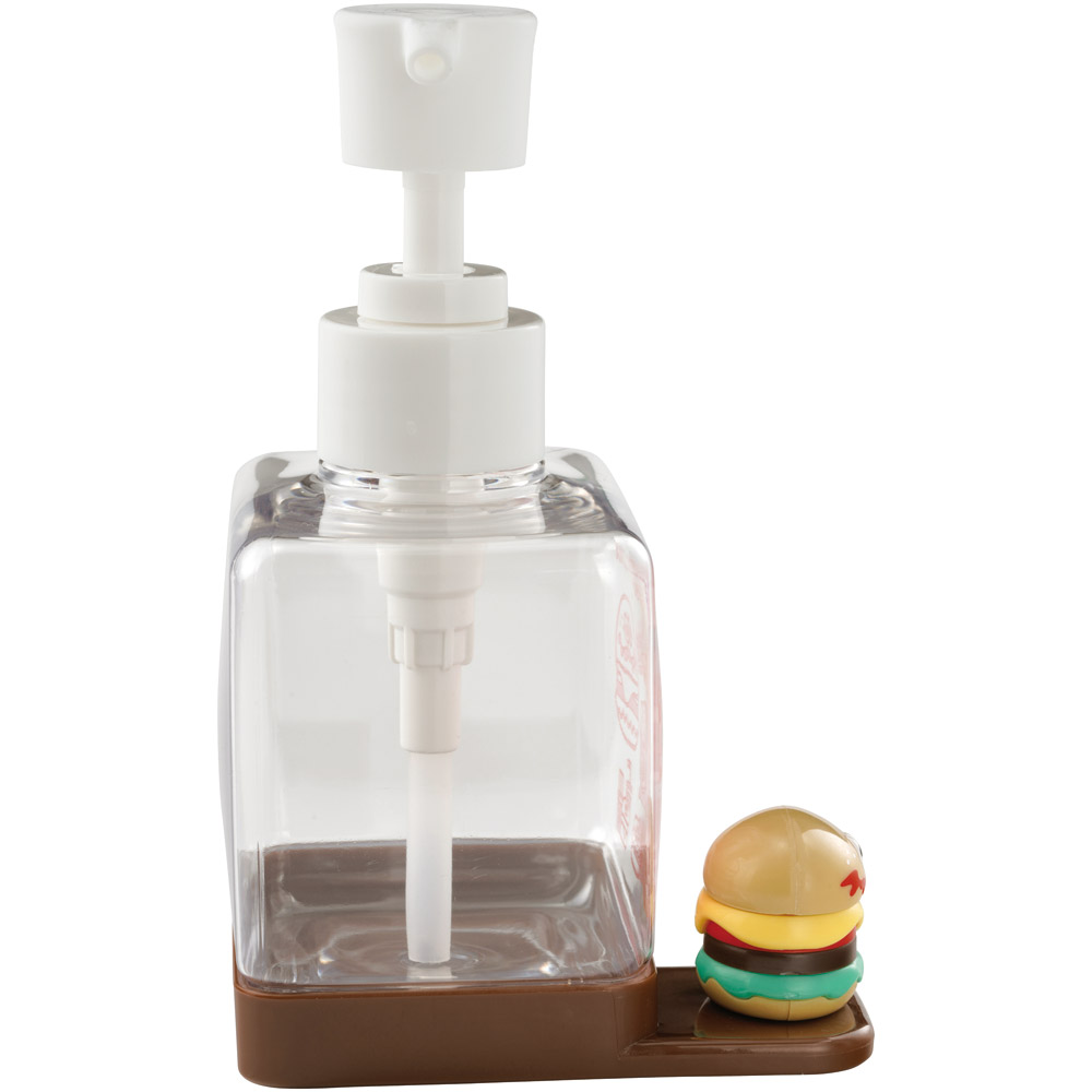 マスコット付き ソープ ディスペンサー 250ml 詰め替え ボトル 手洗い ポンプボトル スケーター skater BSSD1 バーガーコンクス BURGER CONX 男の子 女の子 ハンドソープ