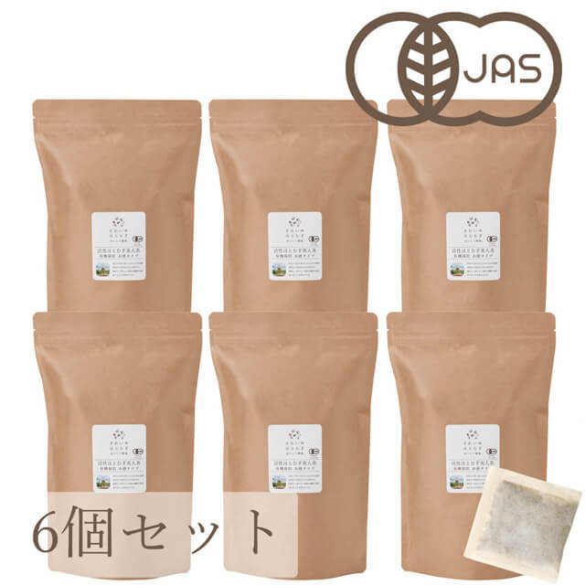 活性はとむぎ美人茶有機（お徳タイプ）60g×6個セット 太陽食品株式会社 奈良県 奈良市 35-031