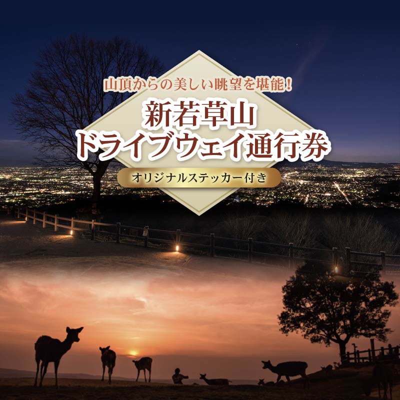 新若草山 ドライブウェイ 通行券 往復券 オリジナル